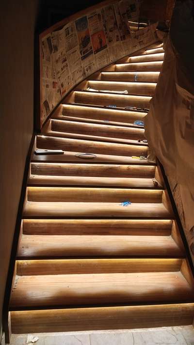 Staircase Designs by Electric Works robin roy, Pathanamthitta | Kolo