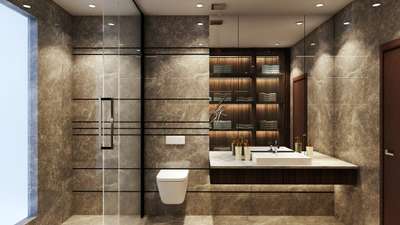 Bathroom, Lighting Designs by 3D & CAD vivek kumar, Delhi | Kolo