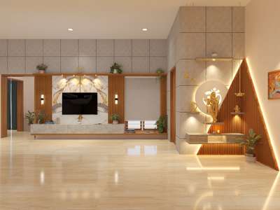 Flooring, Lighting, Living, Storage Designs by Civil Engineer Saneesh cr, Thrissur | Kolo