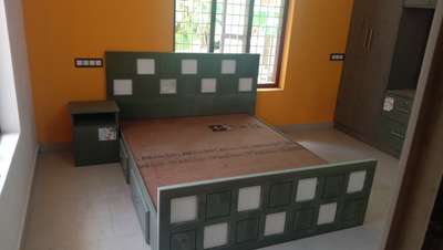 Furniture, Storage, Bedroom, Wall, Window Designs by Carpenter Rajesh Thathamangalam, Kollam | Kolo