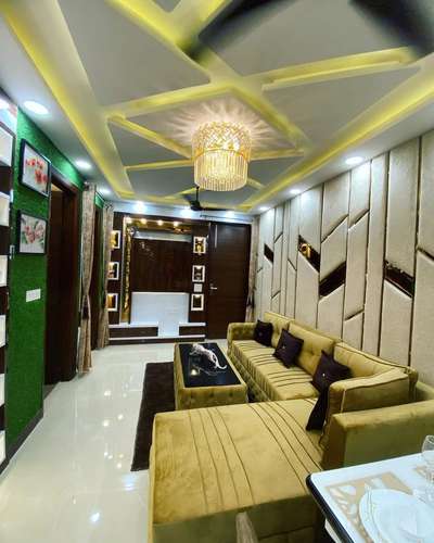 Ceiling, Furniture, Lighting, Living, Table Designs by Contractor Amir  khan, Gautam Buddh Nagar | Kolo