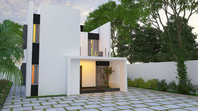 Exterior, Lighting Designs by Architect Saj  WudenHut, Kollam | Kolo