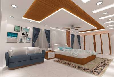 Ceiling, Furniture, Lighting, Storage, Bedroom Designs by Interior Designer Housie Interior, Jaipur | Kolo
