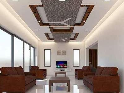 Ceiling, Furniture, Lighting, Living, Table Designs by Contractor Irfan Pathan, Bhopal | Kolo