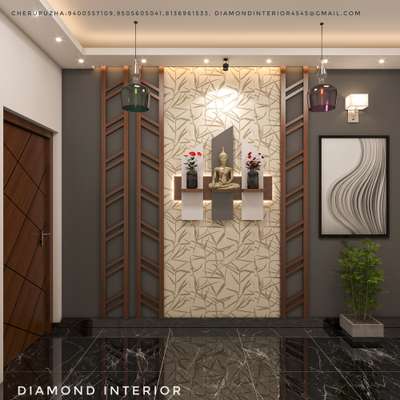 Lighting, Storage, Prayer Room Designs by Interior Designer Rahulmitza Mitza, Kannur | Kolo