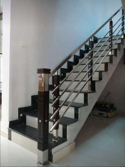 Staircase Designs by Fabrication & Welding Manu Mathew, Kottayam | Kolo
