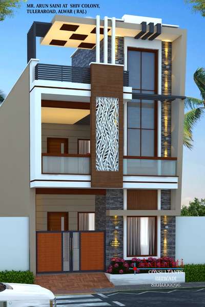 Exterior, Plans Designs by Architect Ar  Arun Saini, Alwar | Kolo