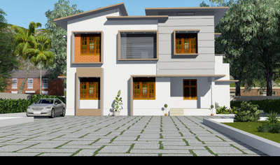 Exterior, Flooring Designs by Civil Engineer Muhammed Ashique, Malappuram | Kolo