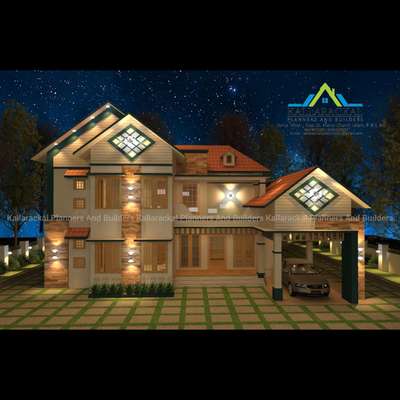 Exterior Designs by 3D & CAD KALLARACKAL  CONSTRUCTION , Kottayam | Kolo