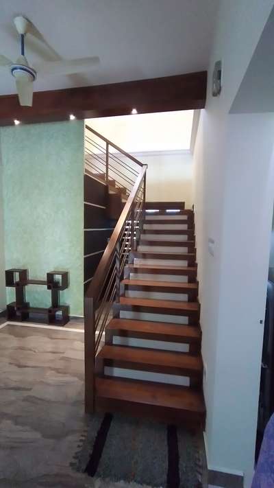 Flooring, Staircase, Storage Designs by Interior Designer Soji Vk, Ernakulam | Kolo
