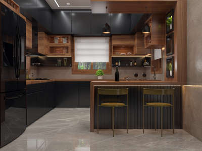Kitchen, Storage Designs by Civil Engineer EPIC STUDIO, Kozhikode | Kolo
