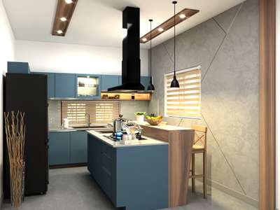 Kitchen, Lighting, Storage Designs by Interior Designer SARATH S, Kottayam | Kolo