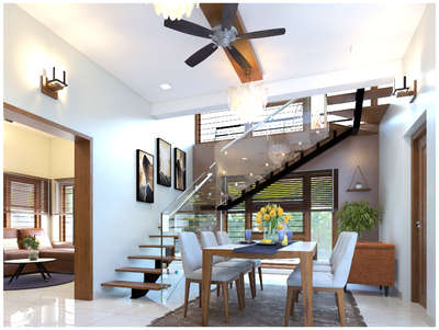 Dining, Furniture, Table, Staircase Designs by 3D & CAD ANTONY RAPHAEL, Ernakulam | Kolo