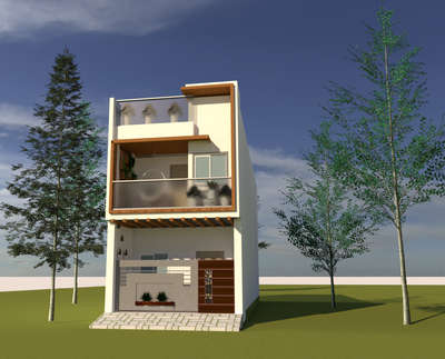 Exterior Designs by Civil Engineer Ankit Dubey, Indore | Kolo