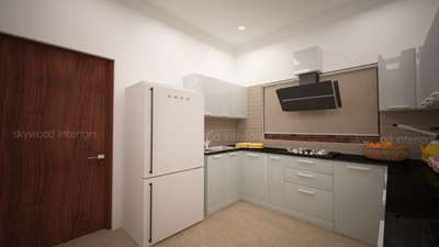 Door, Kitchen, Storage Designs by Interior Designer Skywood  interiors , Pathanamthitta | Kolo