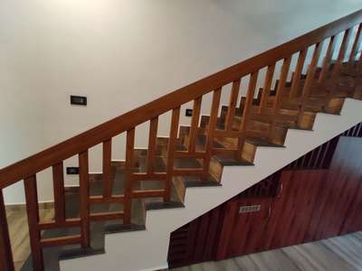 Staircase Designs by Contractor Kannampadathil Constructions, Kottayam | Kolo