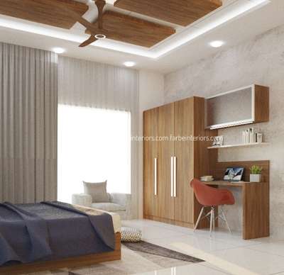 Ceiling, Furniture, Storage, Bedroom Designs by Interior Designer farbe  Interiors , Thrissur | Kolo