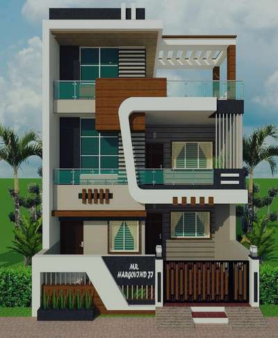 Exterior Designs by Civil Engineer Varsha Sharma, Indore | Kolo