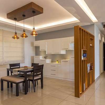 Ceiling, Lighting, Furniture, Dining, Table Designs by Interior Designer Rajeev pk Rajeev, Thrissur | Kolo