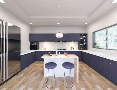 Kitchen, Lighting, Storage Designs by Interior Designer jithin kp, Malappuram | Kolo