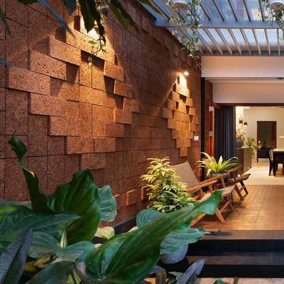 Wall, Lighting Designs by Building Supplies Real  Laterite , Kozhikode | Kolo