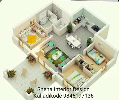 Plans Designs by Interior Designer സുരേന്ദ്രൻ സുരേന്ദ്രൻ, Palakkad | Kolo