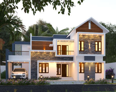 Exterior Designs by Civil Engineer shefeena riyas, Ernakulam | Kolo