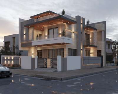 Exterior, Lighting Designs by Interior Designer sahil khan 9111443322, Indore | Kolo