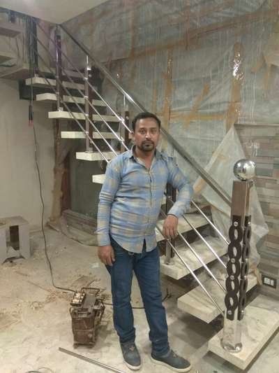 Staircase Designs by Fabrication & Welding Umar Umar, Delhi | Kolo