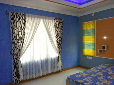 Bedroom, Wall Designs by Interior Designer CURTAIN  N STYLE, Thiruvananthapuram | Kolo