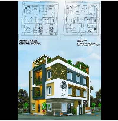 Exterior, Plans Designs by Architect Hr Raman, Jaipur | Kolo