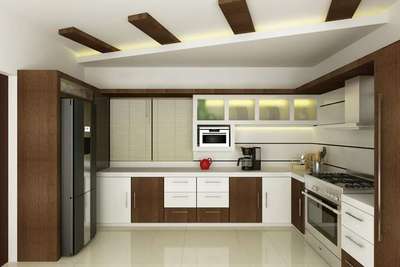 Ceiling, Kitchen, Lighting, Storage Designs by 3D & CAD Baiju TK, Thiruvananthapuram | Kolo