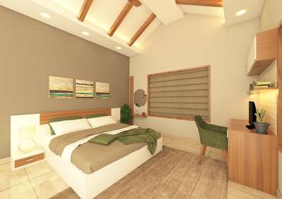 Bedroom, Furniture, Ceiling, Lighting, Storage Designs by Interior Designer woodcombine Interiors , Wayanad | Kolo