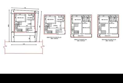 Plans Designs by Civil Engineer D for DISIGNS, Thiruvananthapuram | Kolo