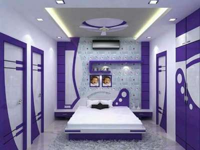 Ceiling, Furniture, Storage, Bedroom, Wall Designs by Contractor Aqsha Interiors, Gautam Buddh Nagar | Kolo