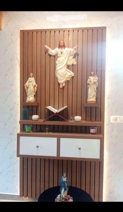 Prayer Room Designs by Interior Designer Linu Stinson, Thrissur | Kolo