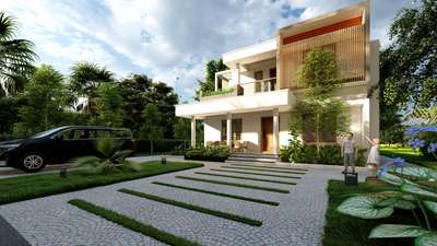 Exterior, Outdoor Designs by Civil Engineer Jin M, Alappuzha | Kolo