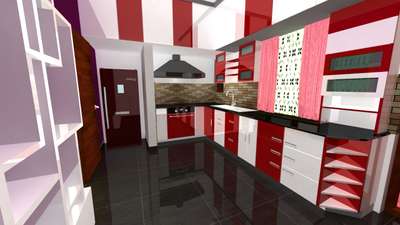 Kitchen, Storage, Flooring Designs by 3D & CAD Shiju Francis, Kollam | Kolo