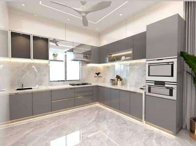 Kitchen, Lighting, Storage Designs by Contractor rashid umar saifi, Ghaziabad | Kolo