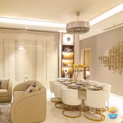 Dining, Furniture, Table, Lighting Designs by Interior Designer sonam jaiswal, Ghaziabad | Kolo