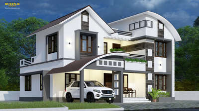 Exterior Designs by 3D & CAD QueenB Designs, Thrissur | Kolo