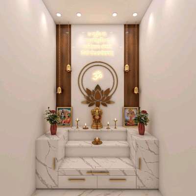 Prayer Room, Storage Designs by Contractor raju jangid, Sikar | Kolo