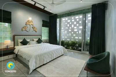 Furniture, Storage, Bedroom, Wall, Window Designs by Architect Concetto Design Co, Kozhikode | Kolo