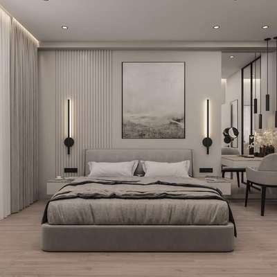 Bedroom, Furniture, Storage, Lighting, Wall Designs by Architect nasdaa interior  pvt Ltd , Delhi | Kolo
