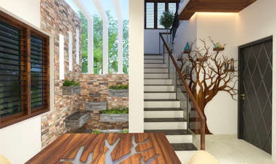 Wall, Staircase, Storage, Window, Door Designs by Interior Designer Shejil shamsudheen, Thrissur | Kolo