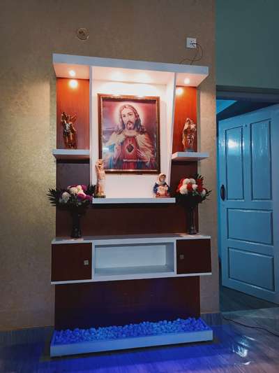 Prayer Room, Storage Designs by Carpenter james joseph, Pathanamthitta | Kolo