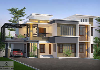 Exterior Designs by Civil Engineer B DEVELOPERS  INTERIORS, Thiruvananthapuram | Kolo