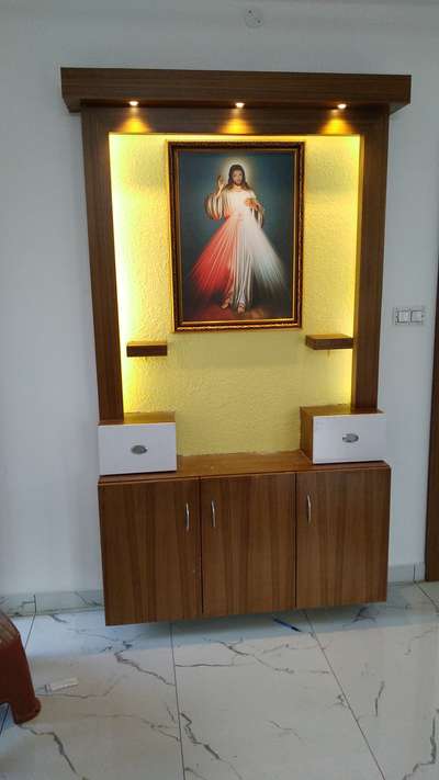 Lighting, Prayer Room, Storage Designs by Carpenter joe  Xaviers interior , Ernakulam | Kolo