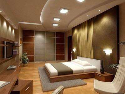 Ceiling, Furniture, Storage, Bedroom, Wall Designs by Contractor mohd  Kadir , Ghaziabad | Kolo