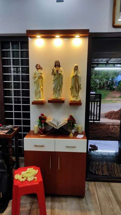 Prayer Room, Storage Designs by Interior Designer Kerala modular kitchen and interior, Alappuzha | Kolo